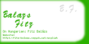 balazs fitz business card